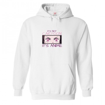 It's Not Cartoon It's Anime Classic Unisex Kids and Adults Pullover Hoodie for Anime Fans